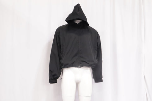 Men's Fear Of God Hooded Jacket in Black Nylon