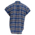 Men's Fear of God Checkered Flannel Vest in Blue Cotton