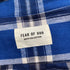 Men's Fear of God Checkered Flannel Vest in Blue Cotton