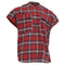 Men's Fear Of God Checkered Flannel Vest in Red Cotton