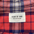 Men's Fear Of God Checkered Flannel Vest in Red Cotton