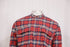 Men's Fear Of God Plaid Flannel in Red Cotton