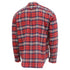 Men's Fear Of God Plaid Flannel in Red Cotton