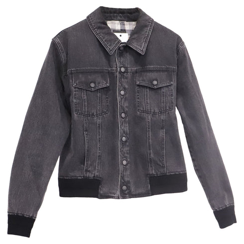 Men's Saint Laurent Denim Jacket in Grey Cotton
