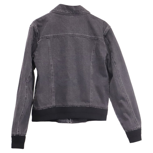Men's Saint Laurent Denim Jacket in Grey Cotton