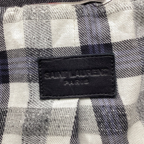 Men's Saint Laurent Denim Jacket in Grey Cotton