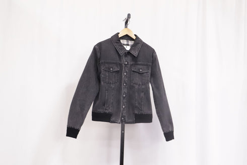 Men's Saint Laurent Denim Jacket in Grey Cotton