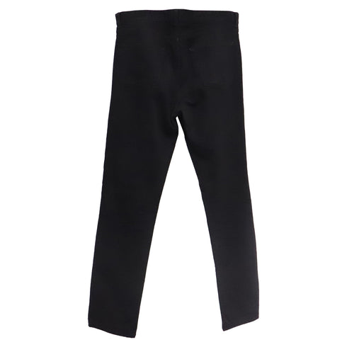 Men's Saint Laurent High Rise Straight Leg Denim Pants in Black Cotton