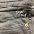 Men's Saint Laurent High Rise Straight Leg Denim Pants in Black Cotton