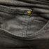 Men's Saint Laurent High Rise Straight Leg Denim Pants in Black Cotton