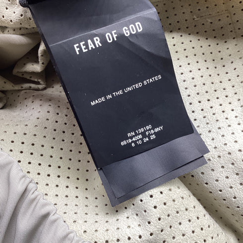 Men's Fear Of God Drawstring Pants in Khaki Nylon