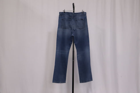 Men's Saint Laurent Mid Rise Jeans in Blue Cotton