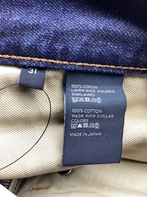 Men's Celine Straight Leg Denim Jeans in Navy Blue Cotton
