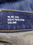 Men's Celine Straight Leg Denim Jeans in Navy Blue Cotton