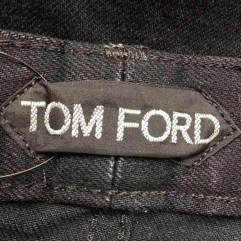 Men's Tom Ford Tapered Denim Jeans in Black Cotton