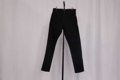 Men's Tom Ford Tapered Denim Jeans in Black Cotton