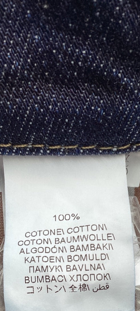 Men's Brunello Cucinelli Tattered Denim Jeans in Navy Blue Cotton