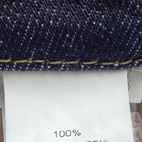 Men's Brunello Cucinelli Tattered Denim Jeans in Navy Blue Cotton