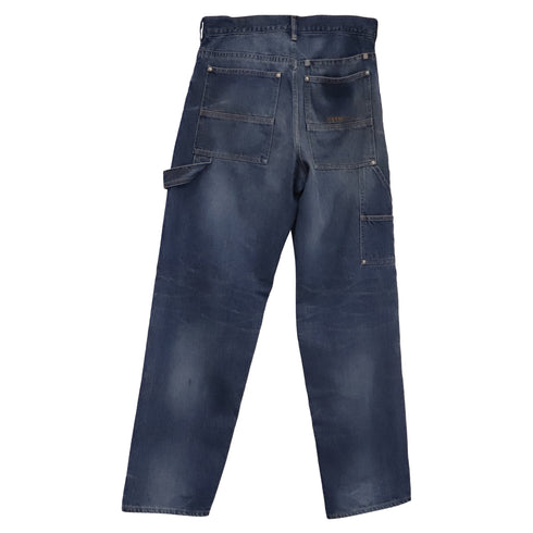 Men's Givenchy Wide Leg Denim Jeans in Blue Cotton