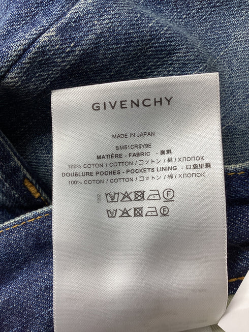 Men's Givenchy Wide Leg Denim Jeans in Blue Cotton