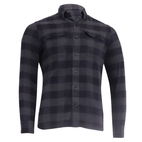 Men's Tom Ford Plaid Flannel in Grey Cotton