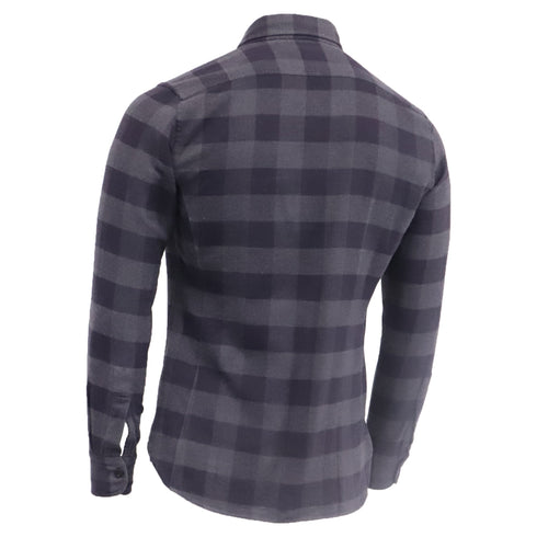 Men's Tom Ford Plaid Flannel in Grey Cotton