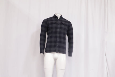 Men's Tom Ford Plaid Flannel in Grey Cotton