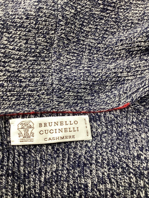 Men's Brunello Cucinelli V-Neck Sweatshirt in Grey Cashmere