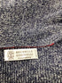 Men's Brunello Cucinelli V-Neck Sweatshirt in Grey Cashmere