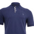 Men's Brunello Cucinelli Short Sleeve Polo Shirt in Navy Blue Cotton