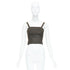 Women's Miu Miu 1998 Runway Green Wool Crystal Bustier Top