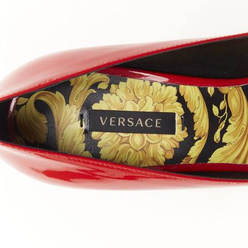 Women's Versace Red Patent Medusa Pump