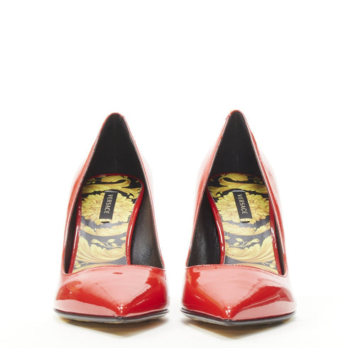 Women's Versace Red Patent Medusa Pump