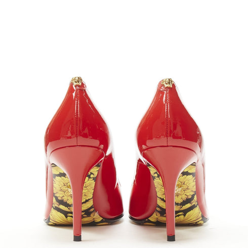 Women's Versace Red Patent Medusa Pump