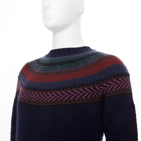 Men's Burberry Prorsum 2014 Runway Fair Isle Lambswool Sweater