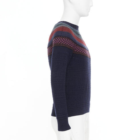 Men's Burberry Prorsum 2014 Runway Fair Isle Lambswool Sweater