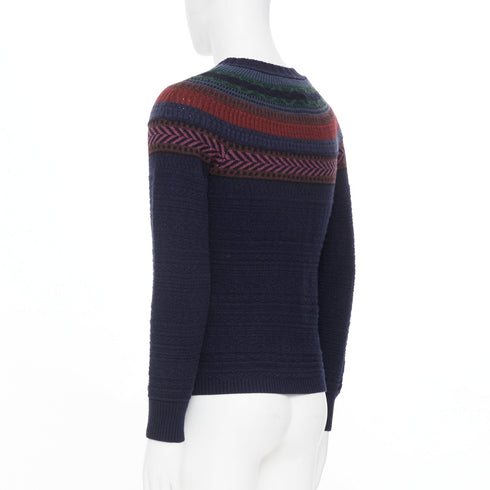 Men's Burberry Prorsum 2014 Runway Fair Isle Lambswool Sweater