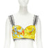 Women's Versace Barocco Acanthus Pop Lace Bustier Top
