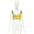 Women's Versace Barocco Acanthus Pop Lace Bustier Top