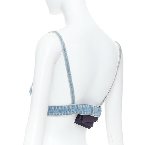 Women's Prada Blue Denim Bra Top
