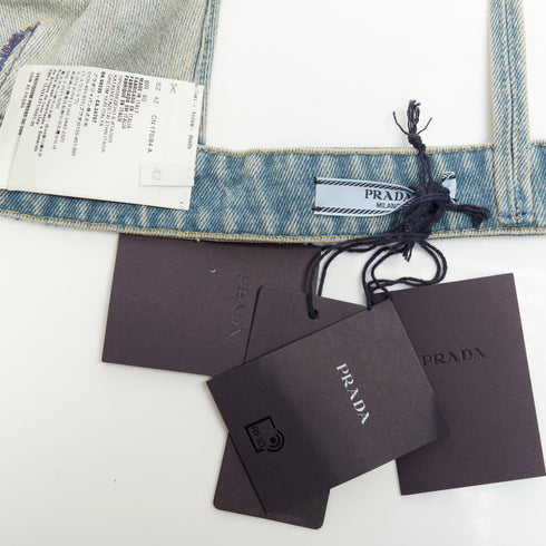 Women's Prada Blue Denim Bra Top