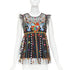 Women's Red Valentino Black Bird Embroidered Top