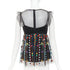 Women's Red Valentino Black Bird Embroidered Top