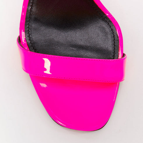 Women's Prada 2018 Flame Pink Patent Sandal