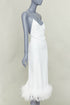 Women's Miu Miu 2022 White Feather Slip Dress