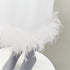 Women's Miu Miu 2022 White Feather Slip Dress
