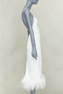 Women's Miu Miu 2022 White Feather Slip Dress