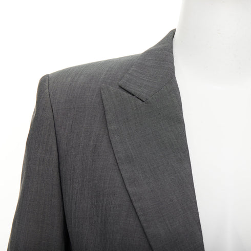 Women's Gucci 2004 Runway Grey Silk Wool Blazer