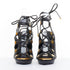 Women's Tom Ford 2012 Runway Black Lizard Platform Sandals
