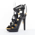 Women's Tom Ford 2012 Runway Black Lizard Platform Sandals